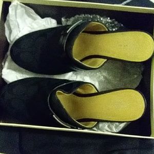 Like new coach clog mules